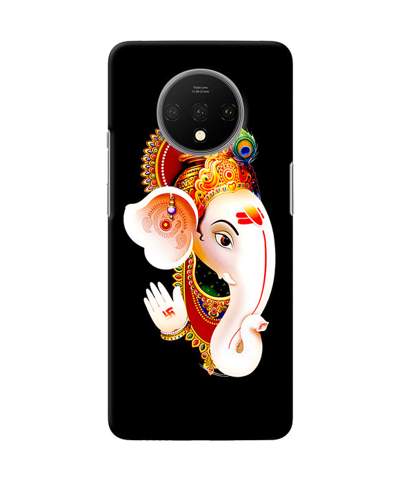 Lord Ganesh Face Oneplus 7t Back Cover