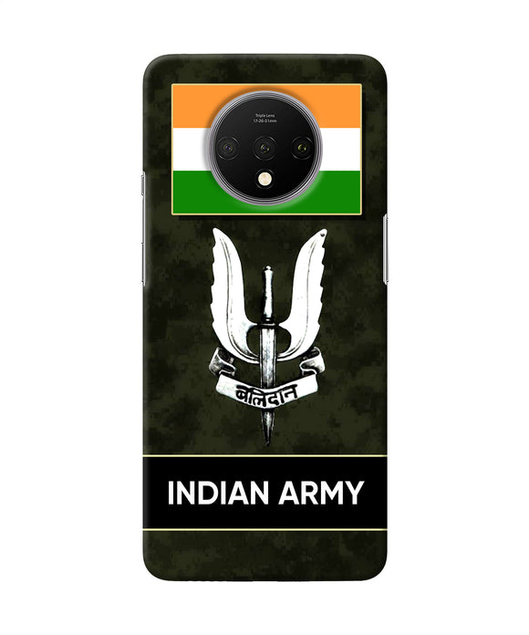 Indian Flag Balidan Logo Oneplus 7t Back Cover