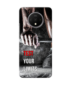 Test Your Limit Quote Oneplus 7t Back Cover