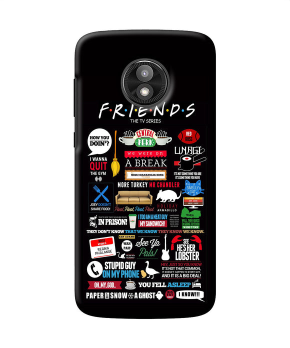Friends Moto E5 Play Back Cover