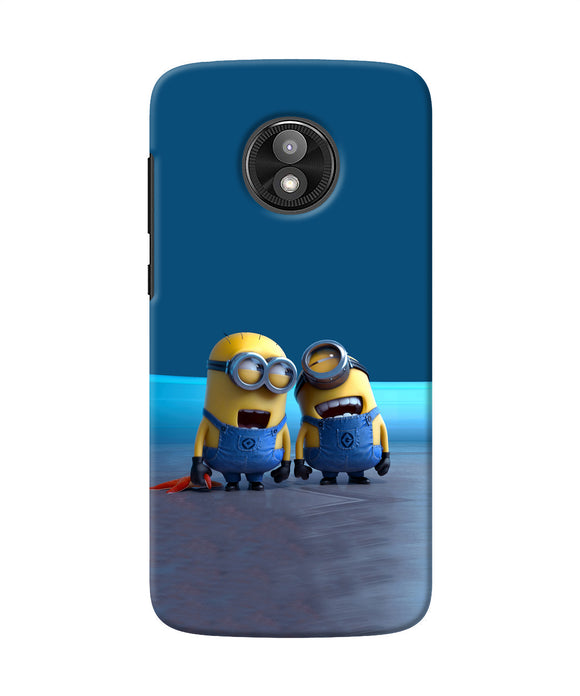 Minion Laughing Moto E5 Play Back Cover