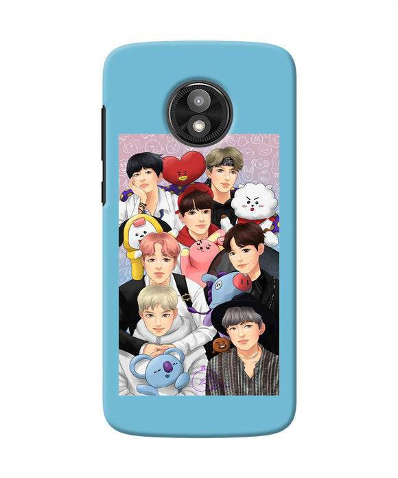 BTS with animals Moto E5 Play Back Cover
