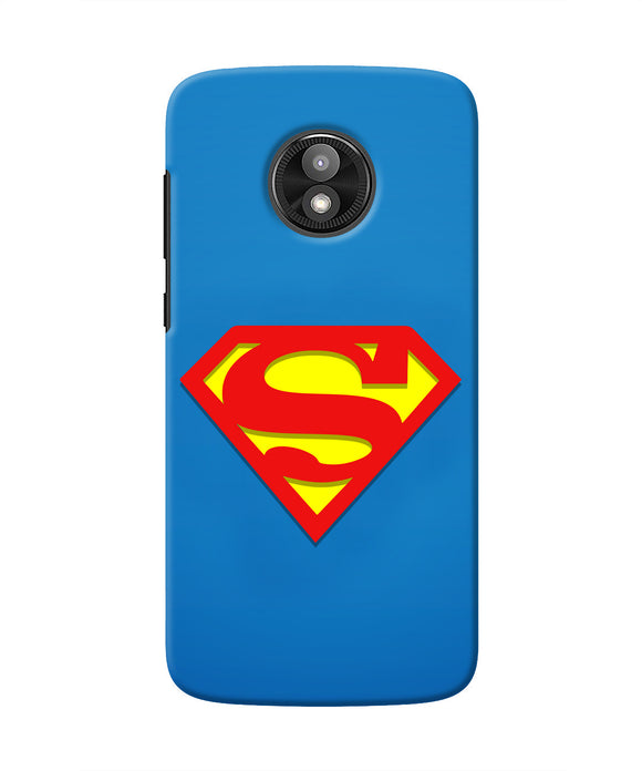 Superman Blue Moto E5 Play Real 4D Back Cover