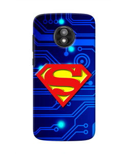 Superman Abstract Moto E5 Play Real 4D Back Cover