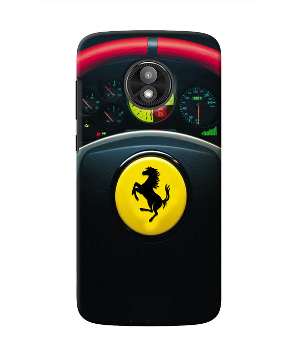 Ferrari Steeriing Wheel Moto E5 Play Real 4D Back Cover