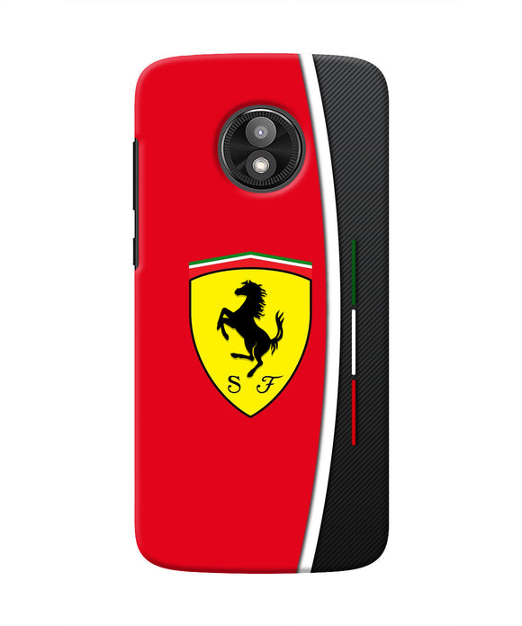 Ferrari Abstract Red Moto E5 Play Real 4D Back Cover