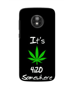 Weed Quote Moto E5 Play Real 4D Back Cover