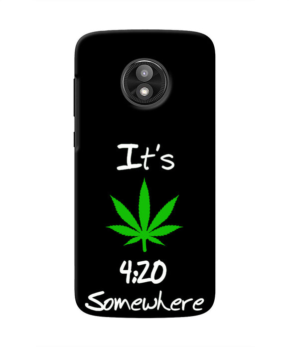 Weed Quote Moto E5 Play Real 4D Back Cover