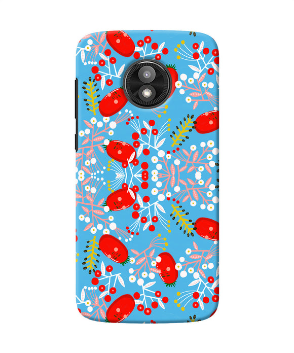 Small Red Animation Pattern Moto E5 Play Back Cover