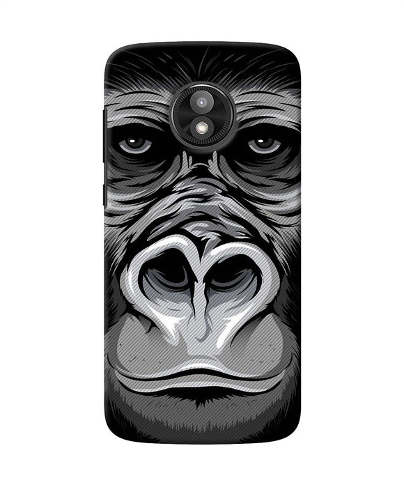 Black Chimpanzee Moto E5 Play Back Cover