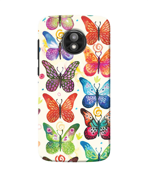 Abstract Butterfly Print Moto E5 Play Back Cover