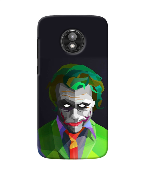 Abstract Dark Knight Joker Moto E5 Play Back Cover
