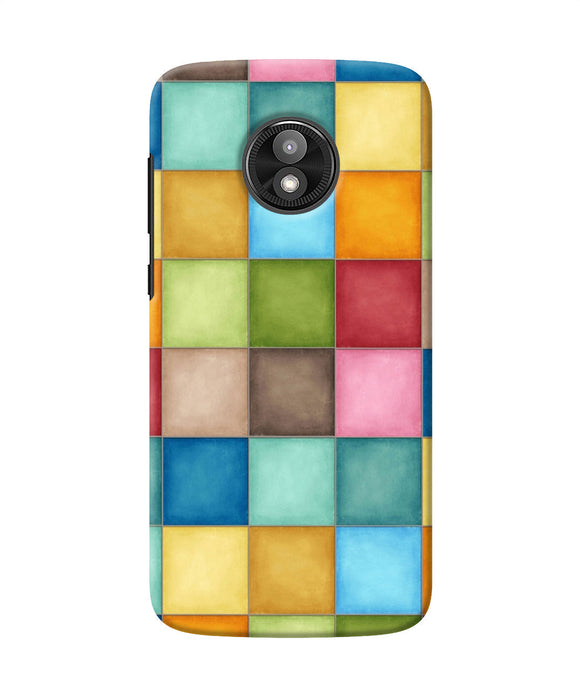 Abstract Colorful Squares Moto E5 Play Back Cover