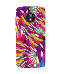 Abstract Colorful Print Moto E5 Play Back Cover