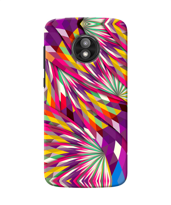 Abstract Colorful Print Moto E5 Play Back Cover