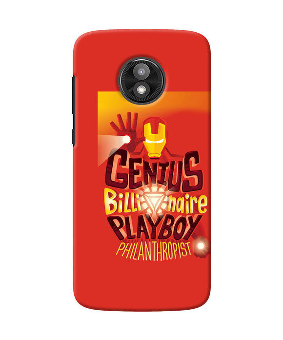 Ironman Quote Moto E5 Play Back Cover