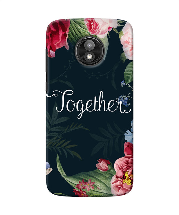 Together Flower Moto E5 Play Back Cover