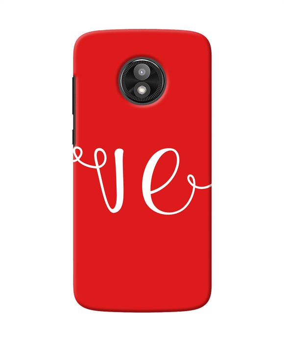 Love Two Moto E5 Play Back Cover