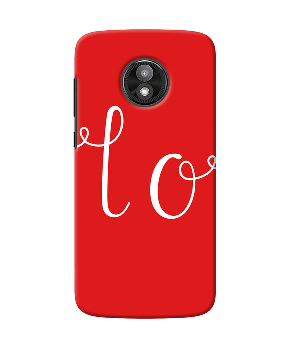 Love One Moto E5 Play Back Cover