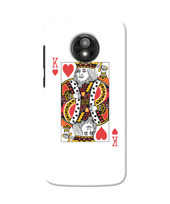 Heart King Card Moto E5 Play Back Cover