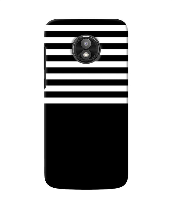 Black And White Print Moto E5 Play Back Cover