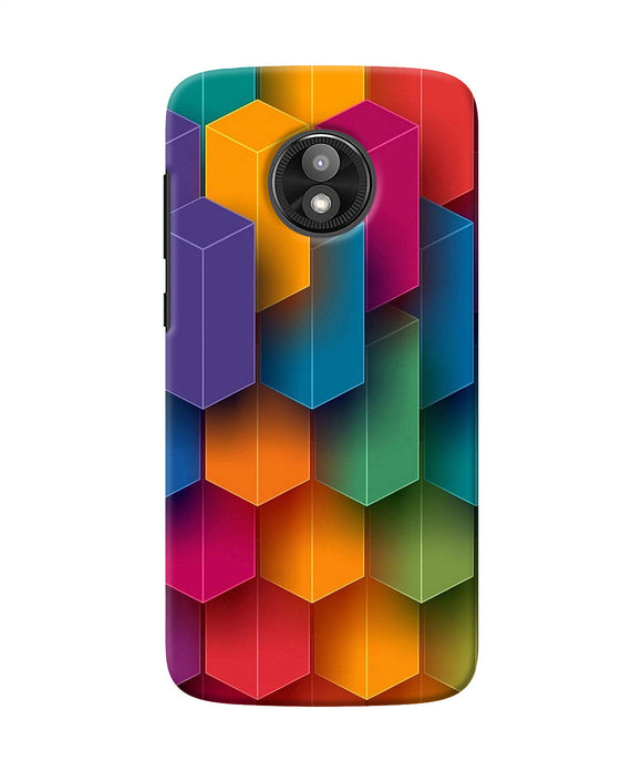 Abstract Rectangle Print Moto E5 Play Back Cover