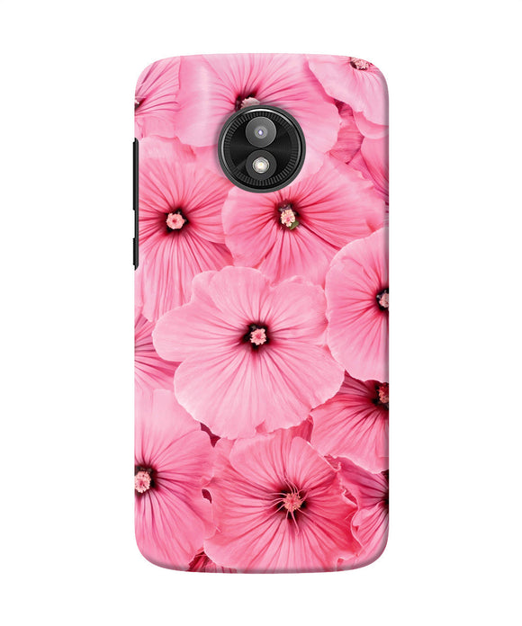 Pink Flowers Moto E5 Play Back Cover