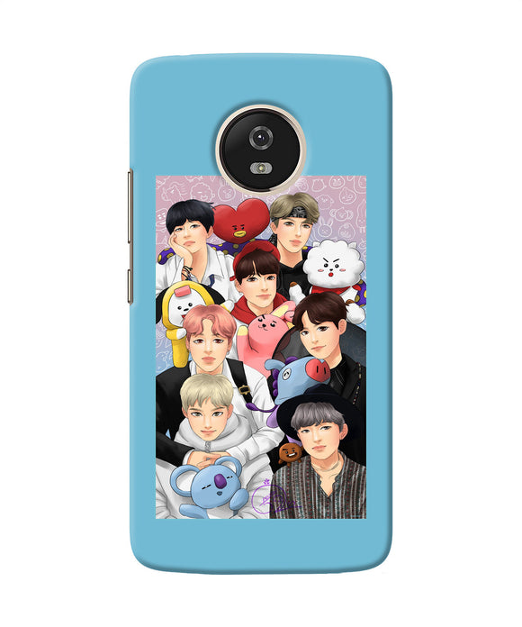 BTS with animals Moto G5 Back Cover