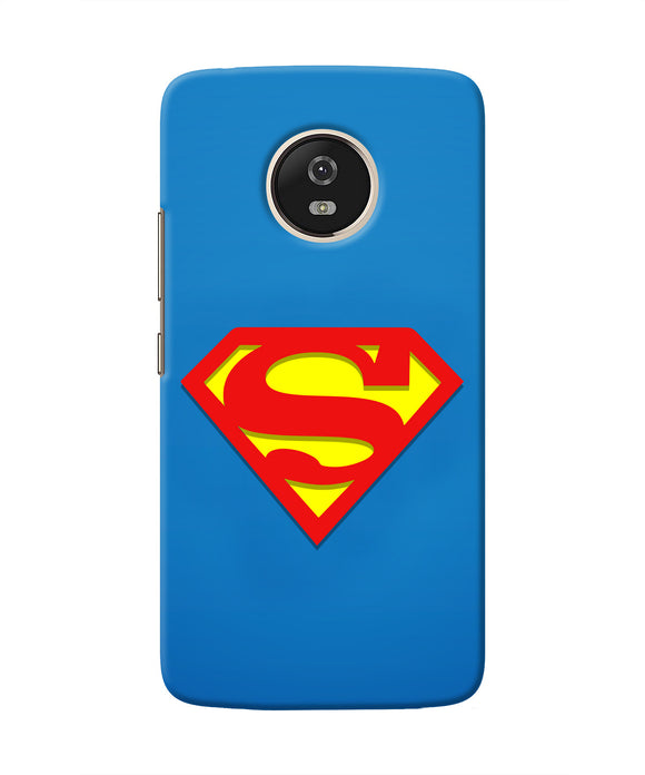 Superman Blue Moto G5 Real 4D Back Cover