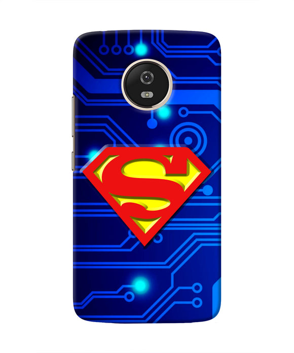 Superman Abstract Moto G5 Real 4D Back Cover