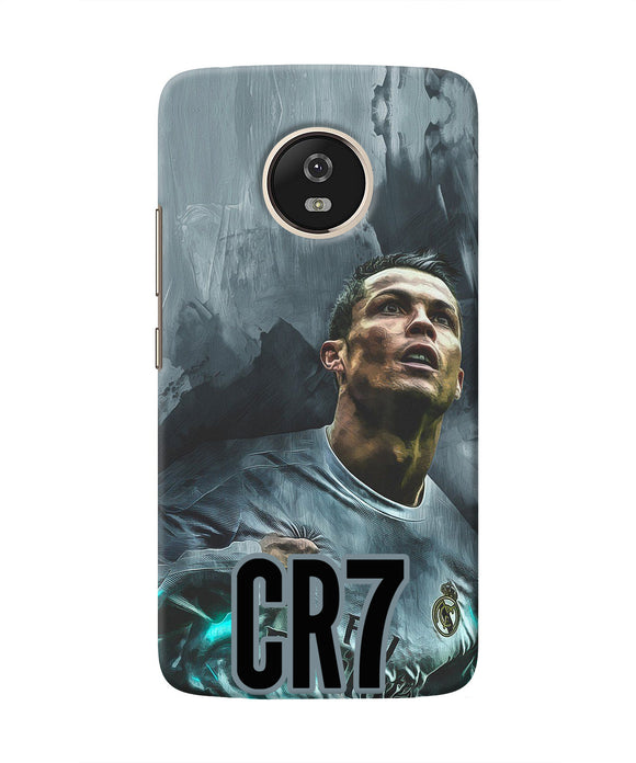 Christiano Ronaldo Grey Moto G5 Real 4D Back Cover