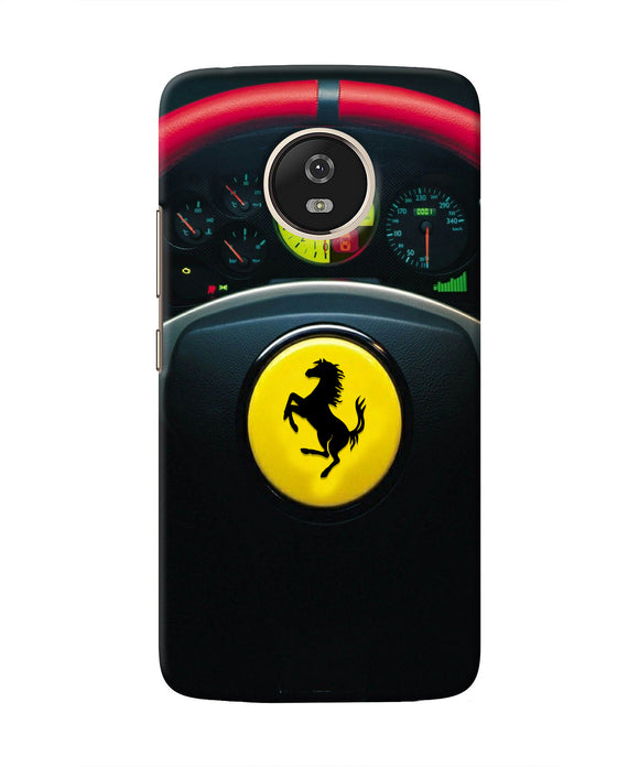 Ferrari Steeriing Wheel Moto G5 Real 4D Back Cover