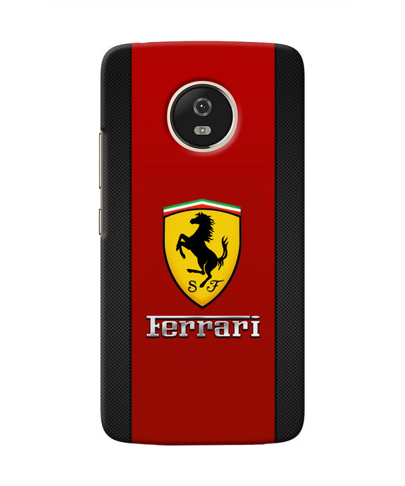Ferrari Abstract Maroon Moto G5 Real 4D Back Cover
