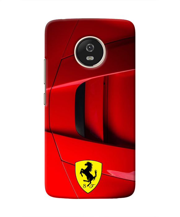 Ferrari Car Moto G5 Real 4D Back Cover