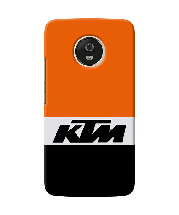 KTM Colorblock Moto G5 Real 4D Back Cover