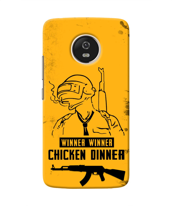 PUBG Chicken Dinner Moto G5 Real 4D Back Cover