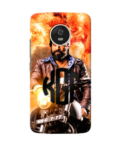 Rocky Bhai on Bike Moto G5 Real 4D Back Cover