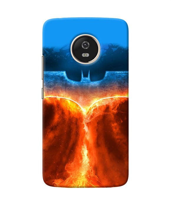 Burning Batman Logo Moto G5 Back Cover
