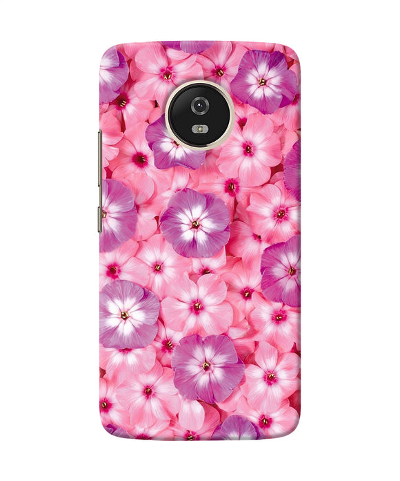 Natural Pink Flower Moto G5 Back Cover