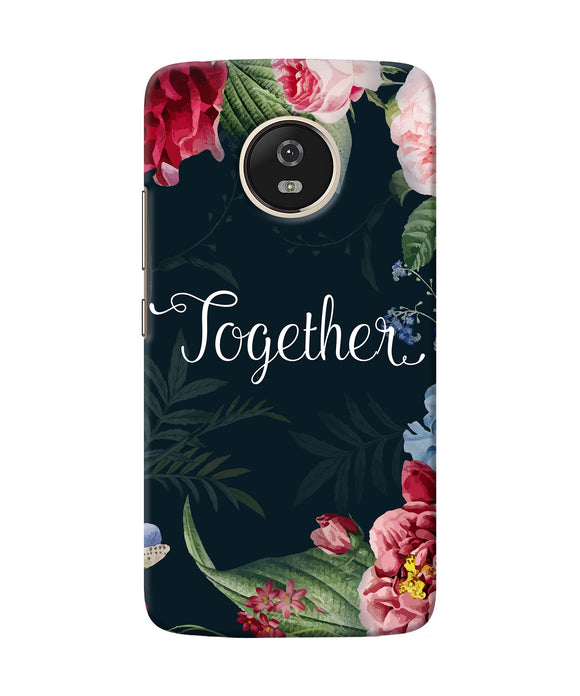 Together Flower Moto G5 Back Cover