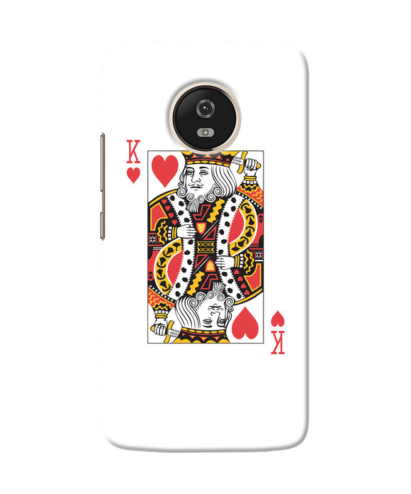Heart King Card Moto G5 Back Cover