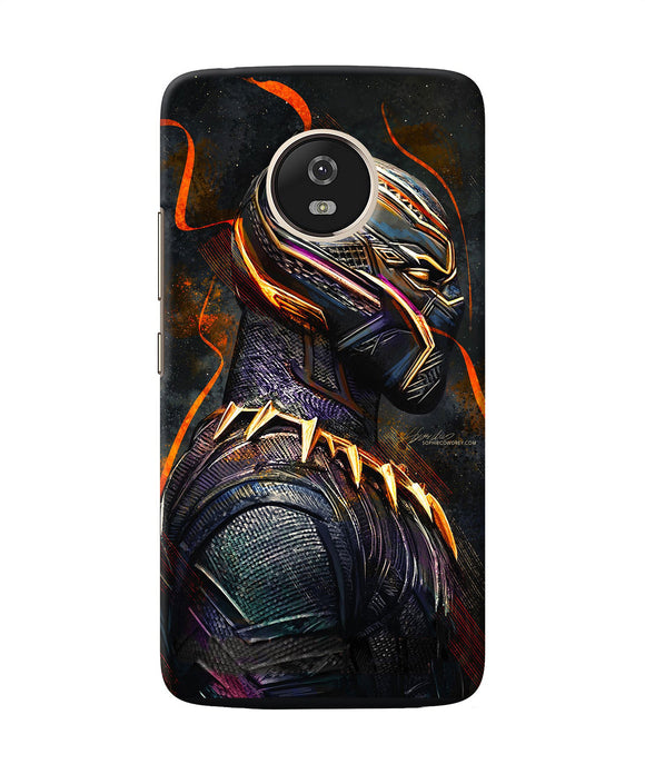 Black Panther Side Face Moto G5 Back Cover