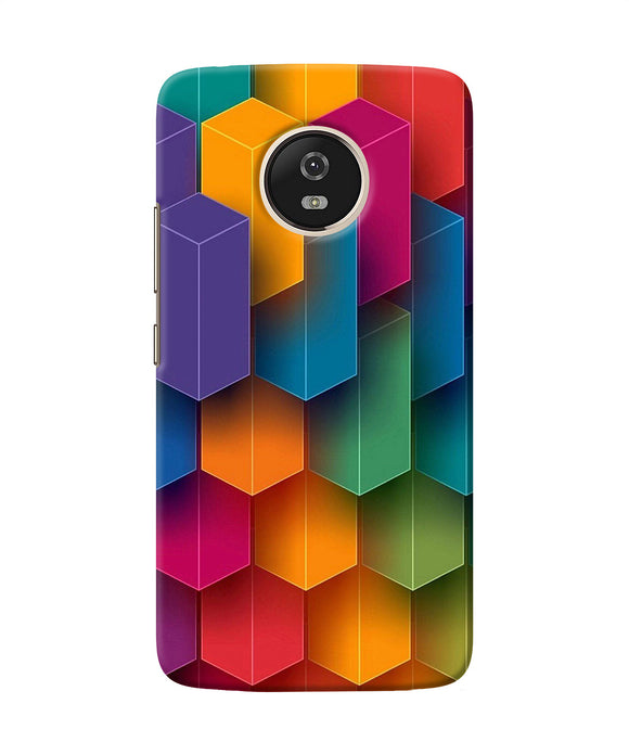 Abstract Rectangle Print Moto G5 Back Cover