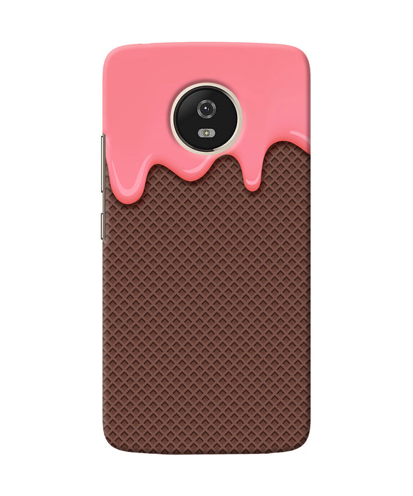 Waffle Cream Biscuit Moto G5 Back Cover