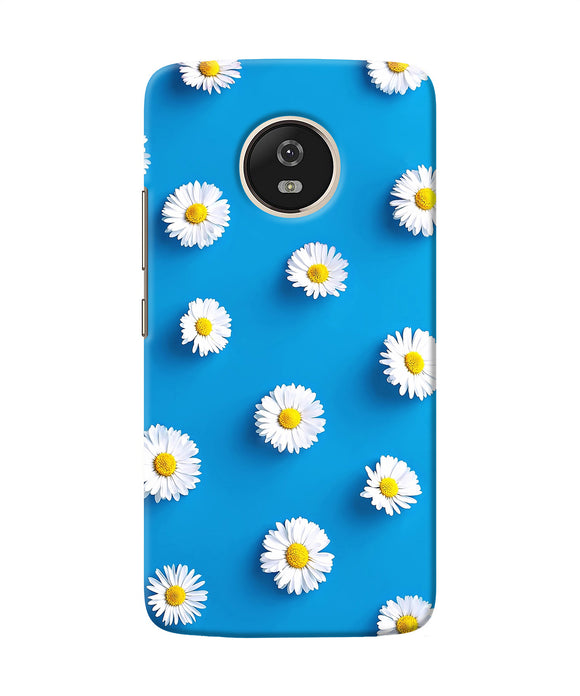 White Flowers Moto G5 Back Cover