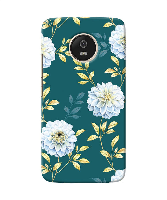 Flower Canvas Moto G5 Back Cover