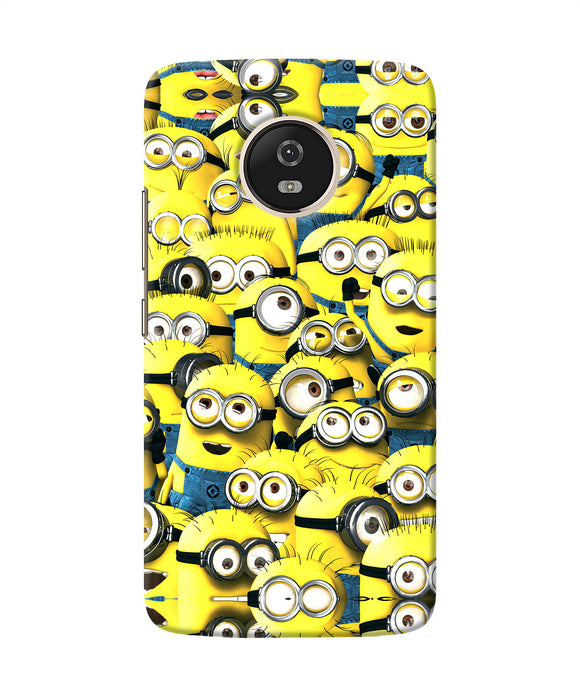 Minions Mini Crowd Moto G5 Back Cover