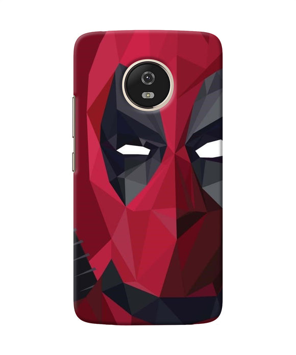 Abstract Deadpool Half Mask Moto G5 Back Cover