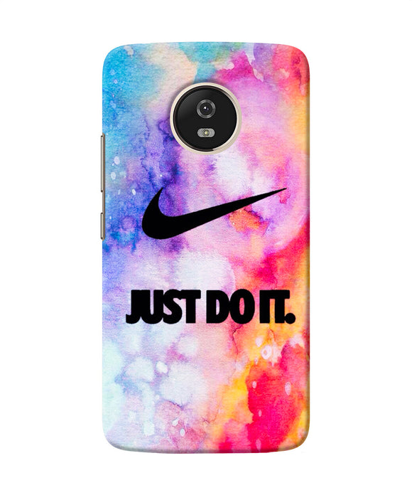 Just Do It Colors Moto G5 Back Cover