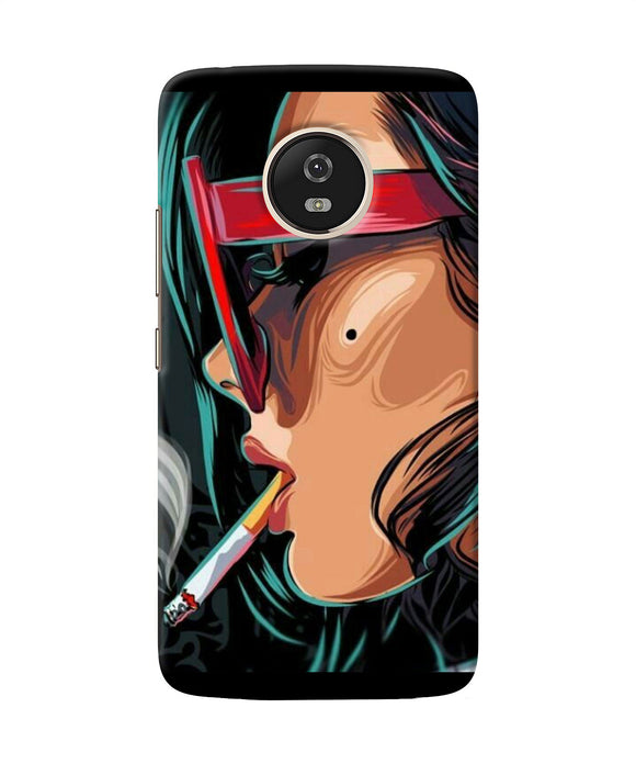 Smoking Girl Moto G5 Back Cover